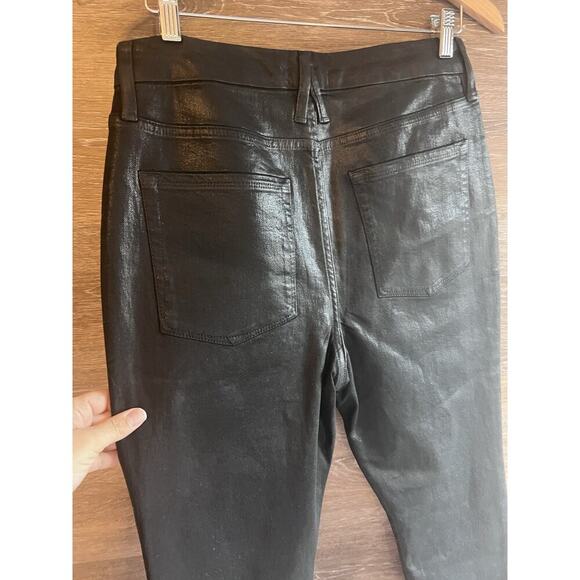 Good American GOOD CLASSIC Slim Straight Jeans GC046T Sz 14/32 Inseam 28" Black - Picture 9 of 9